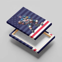 USA Ice Hockey Canvas Wall Art United States Eagle Mascot Style
