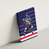 USA Ice Hockey Canvas Wall Art United States Eagle Mascot Style