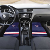 Custom USA Ice Hockey Car Mats United States Eagle Mascot Style
