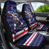 USA Ice Hockey Car Seat Cover United States Eagle Mascot Style
