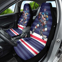 USA Ice Hockey Car Seat Cover United States Eagle Mascot Style