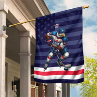 USA Ice Hockey Garden Flag United States Eagle Mascot Style