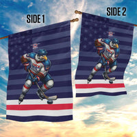 USA Ice Hockey Garden Flag United States Eagle Mascot Style