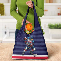 USA Ice Hockey Grocery Bag United States Eagle Mascot Style