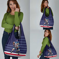 USA Ice Hockey Grocery Bag United States Eagle Mascot Style