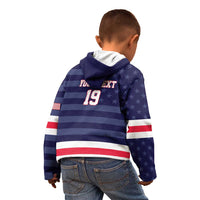 Custom USA Ice Hockey Kid Hoodie United States Eagle Mascot Style