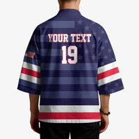 Custom USA Ice Hockey Kimono United States Eagle Mascot Style