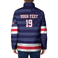 Custom USA Ice Hockey Padded Jacket United States Eagle Mascot Style