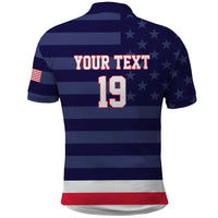 Custom USA Ice Hockey Polo Shirt United States Eagle Mascot Style
