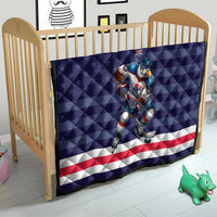 USA Ice Hockey Quilt United States Eagle Mascot Style