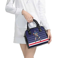 USA Ice Hockey Shoulder Handbag United States Eagle Mascot Style