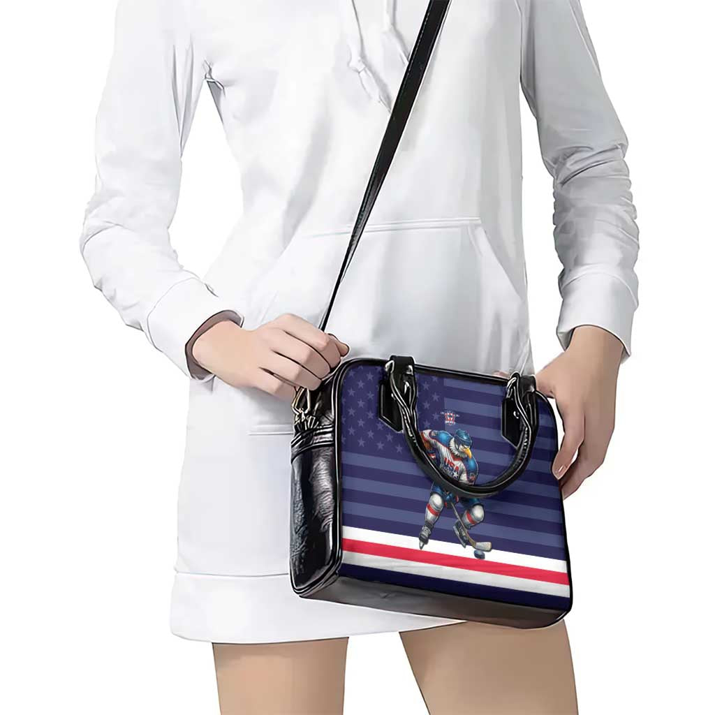 USA Ice Hockey Shoulder Handbag United States Eagle Mascot Style