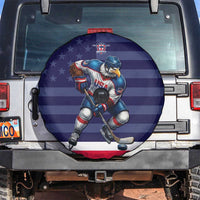 USA Ice Hockey Spare Tire Cover United States Eagle Mascot Style