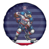 USA Ice Hockey Spare Tire Cover United States Eagle Mascot Style