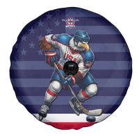USA Ice Hockey Spare Tire Cover United States Eagle Mascot Style