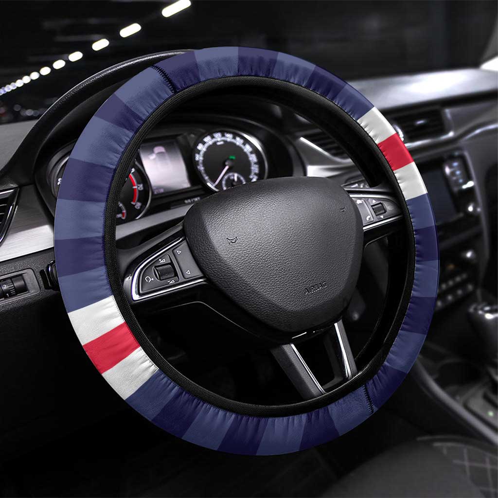 USA Ice Hockey Steering Wheel Cover United States Eagle Mascot Style