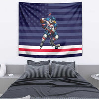 USA Ice Hockey Tapestry United States Eagle Mascot Style