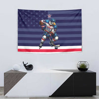 USA Ice Hockey Tapestry United States Eagle Mascot Style