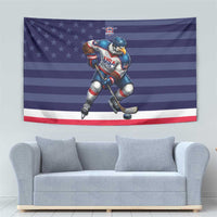 USA Ice Hockey Tapestry United States Eagle Mascot Style