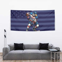 USA Ice Hockey Tapestry United States Eagle Mascot Style