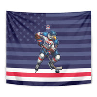 USA Ice Hockey Tapestry United States Eagle Mascot Style