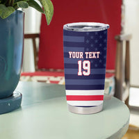 Custom USA Ice Hockey Tumbler Cup United States Eagle Mascot Style