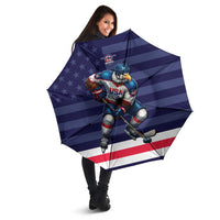 USA Ice Hockey Umbrella United States Eagle Mascot Style