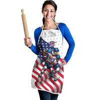 USA Ice Hockey Apron Eagle Mascot Stars and Stripes Design