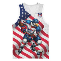 Custom USA Ice Hockey Basketball Jersey Eagle Mascot Stars and Stripes Design