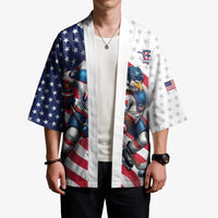 Custom USA Ice Hockey Kimono Eagle Mascot Stars and Stripes Design