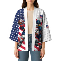 Custom USA Ice Hockey Kimono Eagle Mascot Stars and Stripes Design