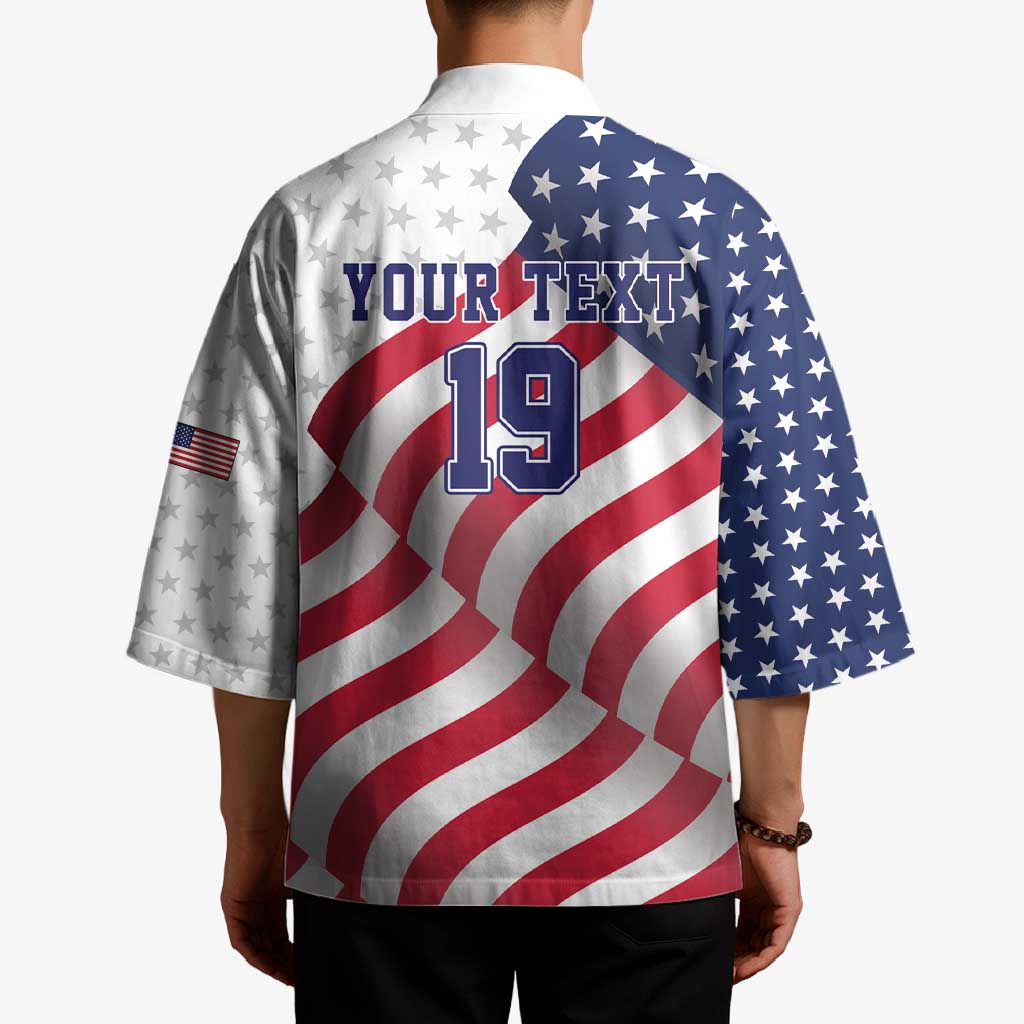 Custom USA Ice Hockey Kimono Eagle Mascot Stars and Stripes Design
