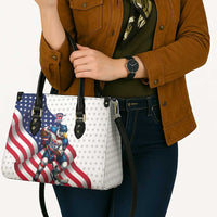 USA Ice Hockey Leather Bag Eagle Mascot Stars and Stripes Design