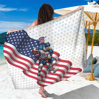 USA Ice Hockey Sarong Eagle Mascot Stars and Stripes Design