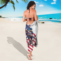 USA Ice Hockey Sarong Eagle Mascot Stars and Stripes Design