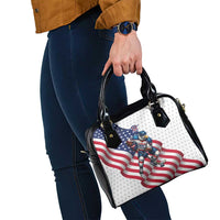 USA Ice Hockey Shoulder Handbag Eagle Mascot Stars and Stripes Design
