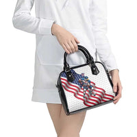 USA Ice Hockey Shoulder Handbag Eagle Mascot Stars and Stripes Design