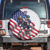 USA Ice Hockey Spare Tire Cover Eagle Mascot Stars and Stripes Design