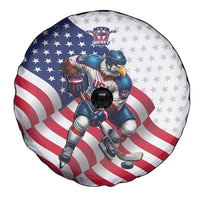 USA Ice Hockey Spare Tire Cover Eagle Mascot Stars and Stripes Design