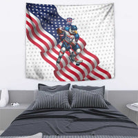 USA Ice Hockey Tapestry Eagle Mascot Stars and Stripes Design