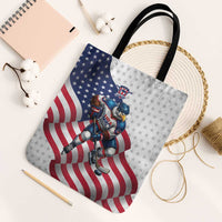 USA Ice Hockey Tote Bag Eagle Mascot Stars and Stripes Design