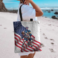 USA Ice Hockey Tote Bag Eagle Mascot Stars and Stripes Design