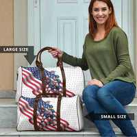 USA Ice Hockey Travel Bag Eagle Mascot Stars and Stripes Design