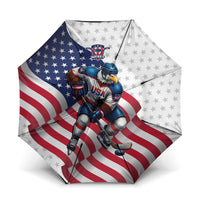 USA Ice Hockey Umbrella Eagle Mascot Stars and Stripes Design