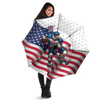 USA Ice Hockey Umbrella Eagle Mascot Stars and Stripes Design