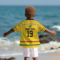 Custom World Football 2026 Ghana Kid Hawaiian Shirt Black Star Adinkra Heritage Yellow Version