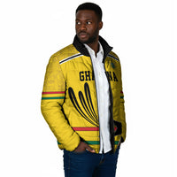 Custom World Football 2026 Ghana Padded Jacket Black Star Adinkra Heritage Yellow Version