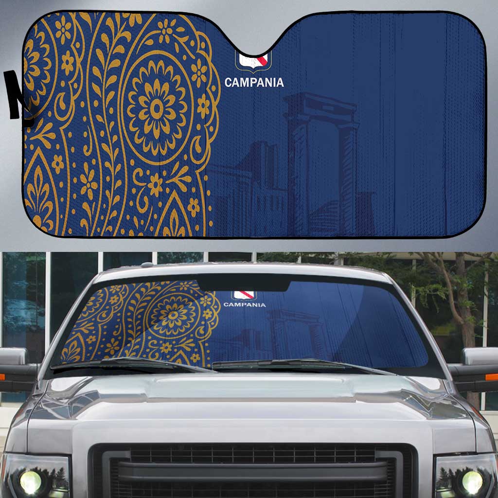 Italy Campania Auto Sun Shade Vietri Sul Mare Tile With Pompeii Ruins - Wonder Print Shop