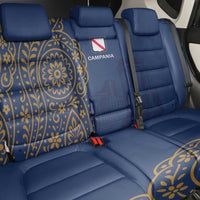 Italy Campania Back Car Seat Cover Vietri Sul Mare Tile With Pompeii Ruins - Wonder Print Shop