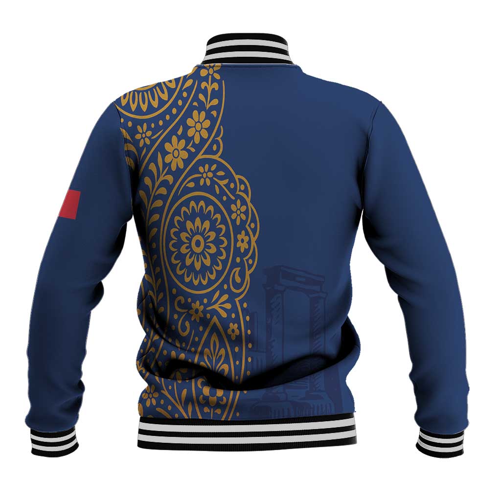 Italy Campania Baseball Jacket Vietri Sul Mare Tile With Pompeii Ruins - Wonder Print Shop